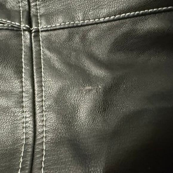 Bibhu Mohapatra x RTR Faux Leather Dress in Black, Size US 14 - Picture 6 of 9